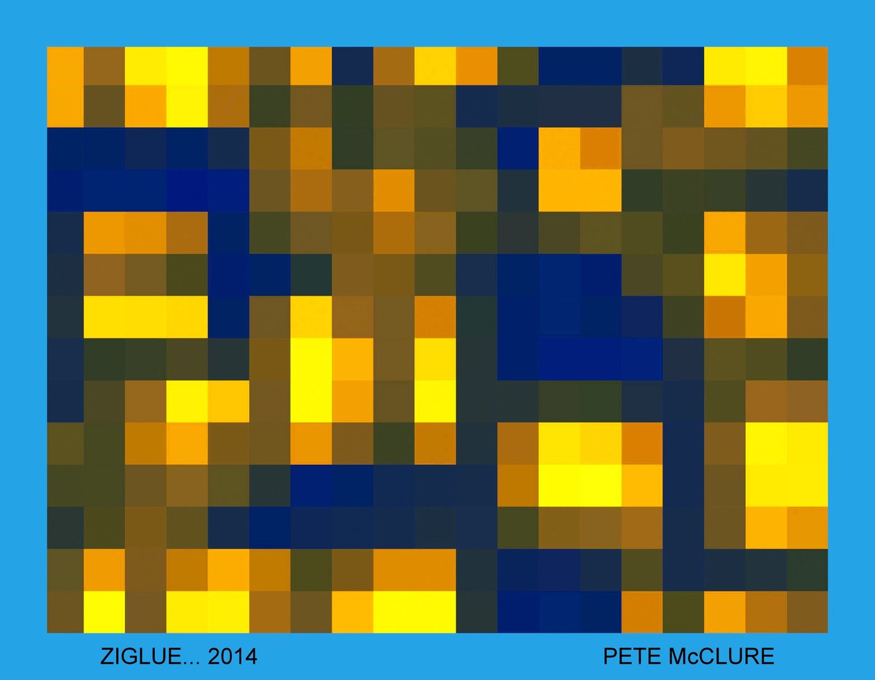 ZIGLUE, 2013, (obraz cyfrowy) autorstwa Peter McClure