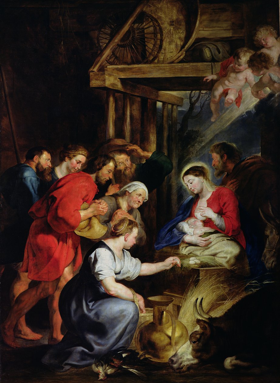 Adoracja pasterzy autorstwa Peter Paul Rubens