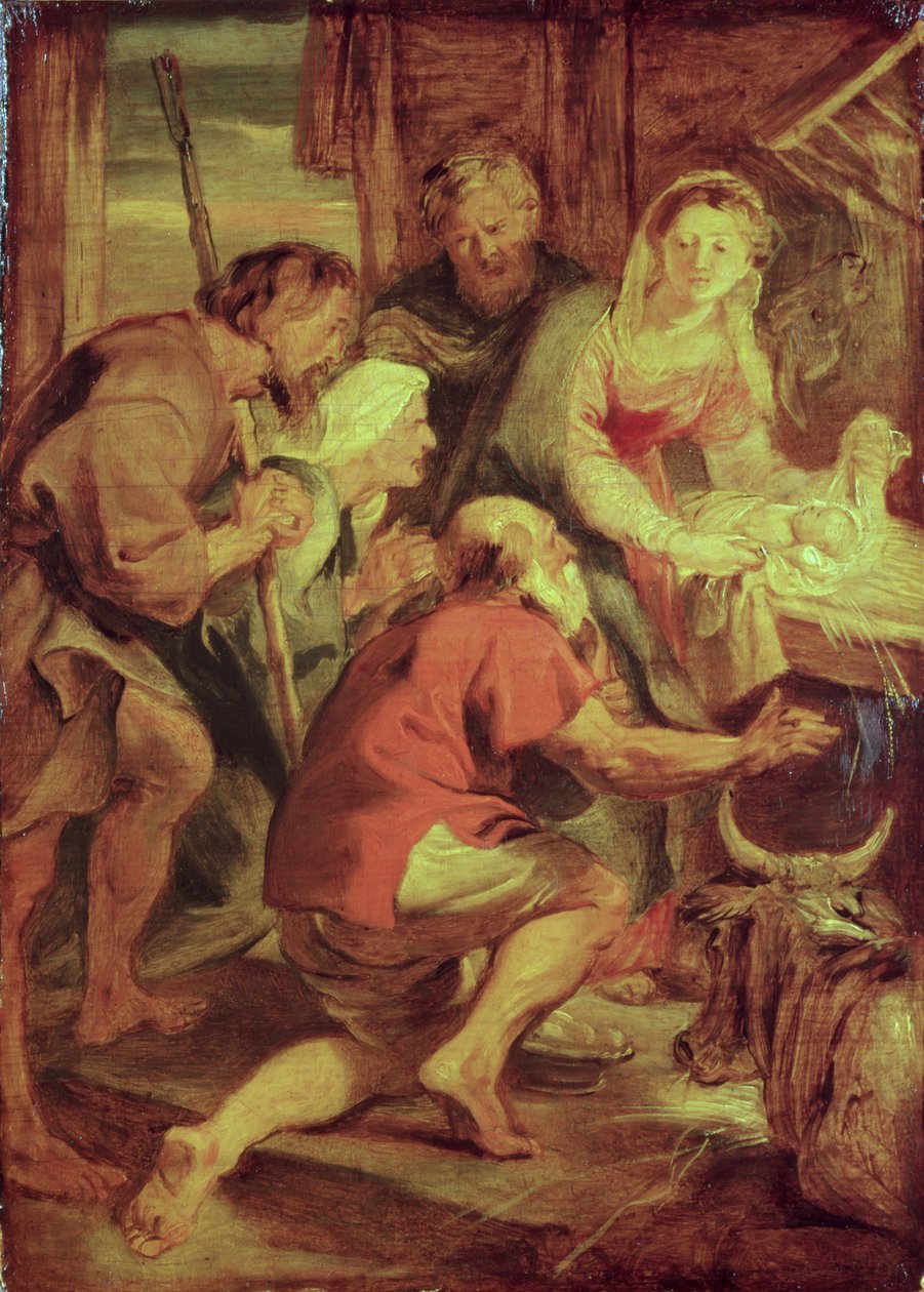 Adoracja pasterzy autorstwa Peter Paul Rubens