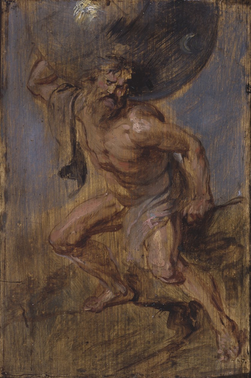 Atlas wspierający niebiosa c.1637 autorstwa Peter Paul Rubens