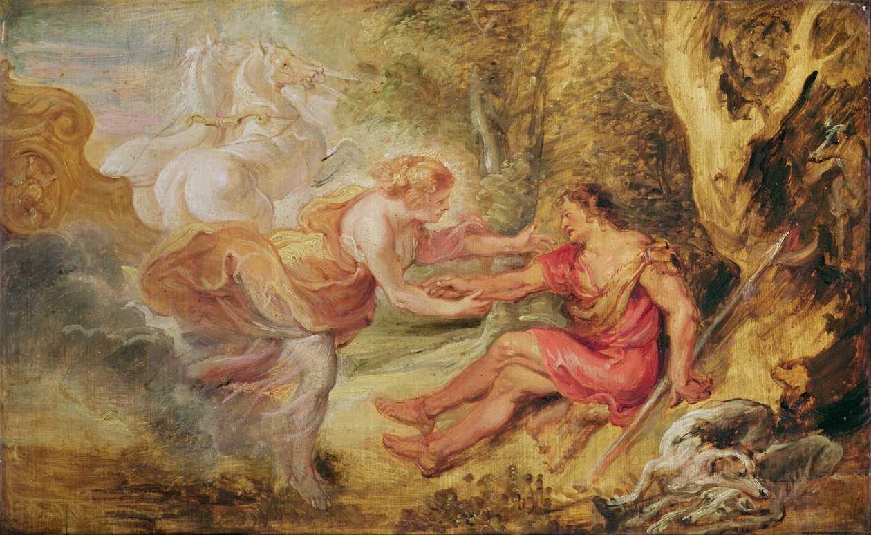 Aurora Porywająca Cephalus, 1636 (olej na dębie) autorstwa Peter Paul Rubens