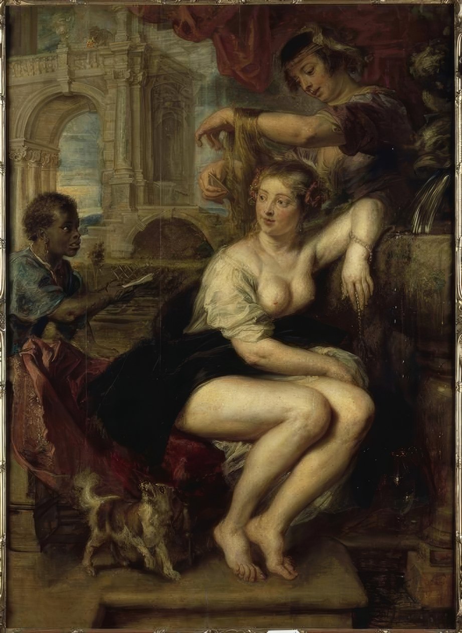 Batszeba przy fontannie, otrzymująca list Dawida autorstwa Peter Paul Rubens