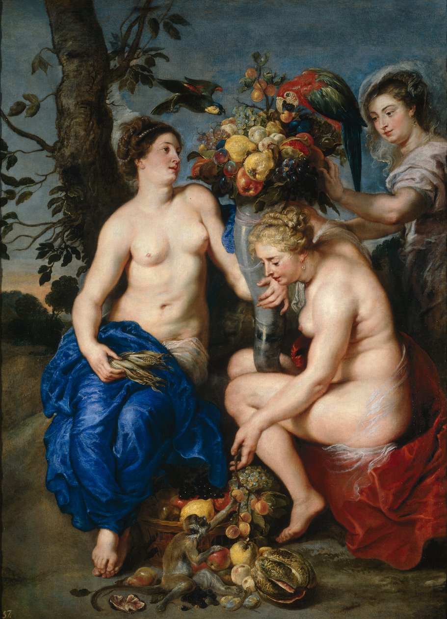 Ceres z dwiema nimfami autorstwa Peter Paul Rubens