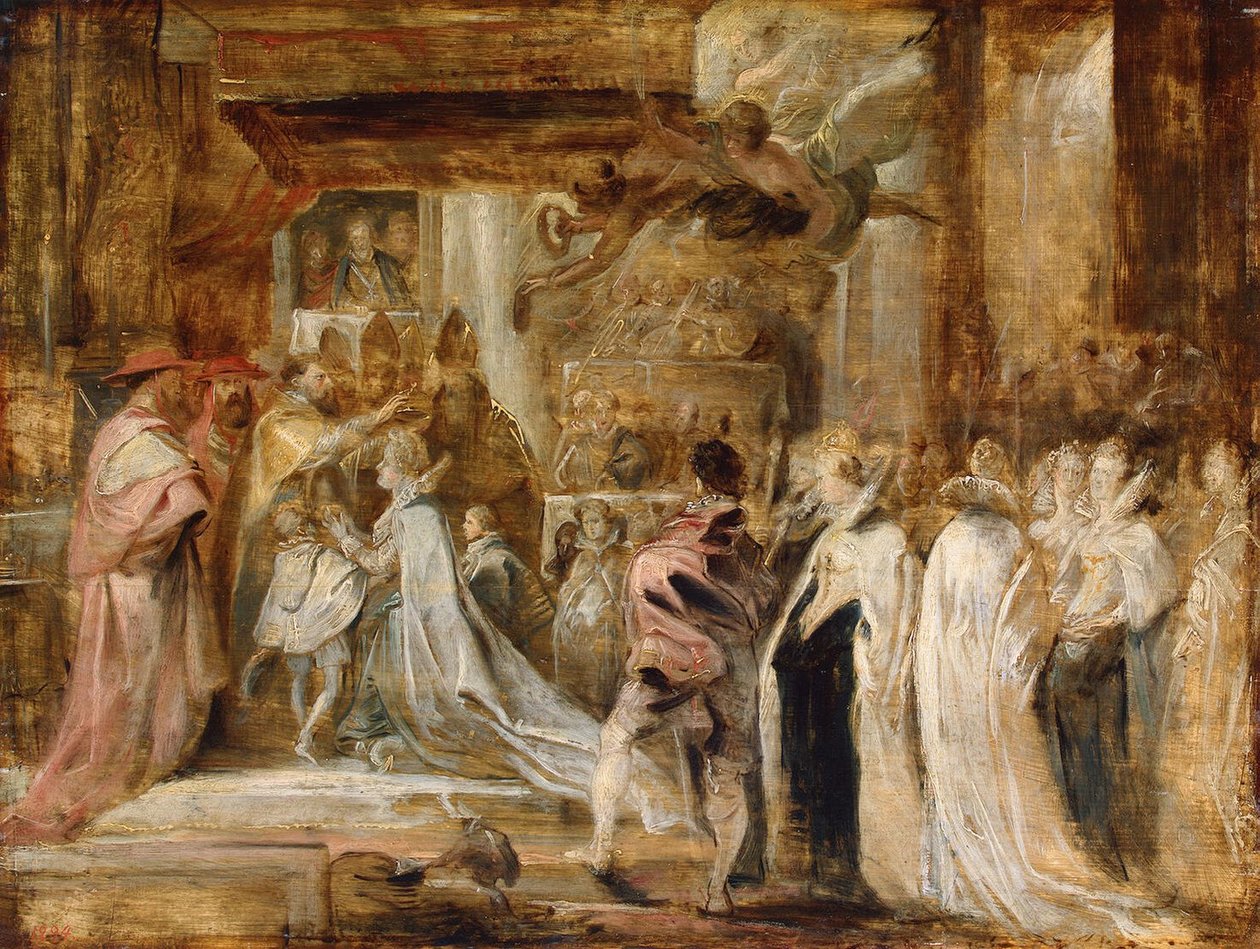 Koronacja Marii Medycejskiej autorstwa Peter Paul Rubens