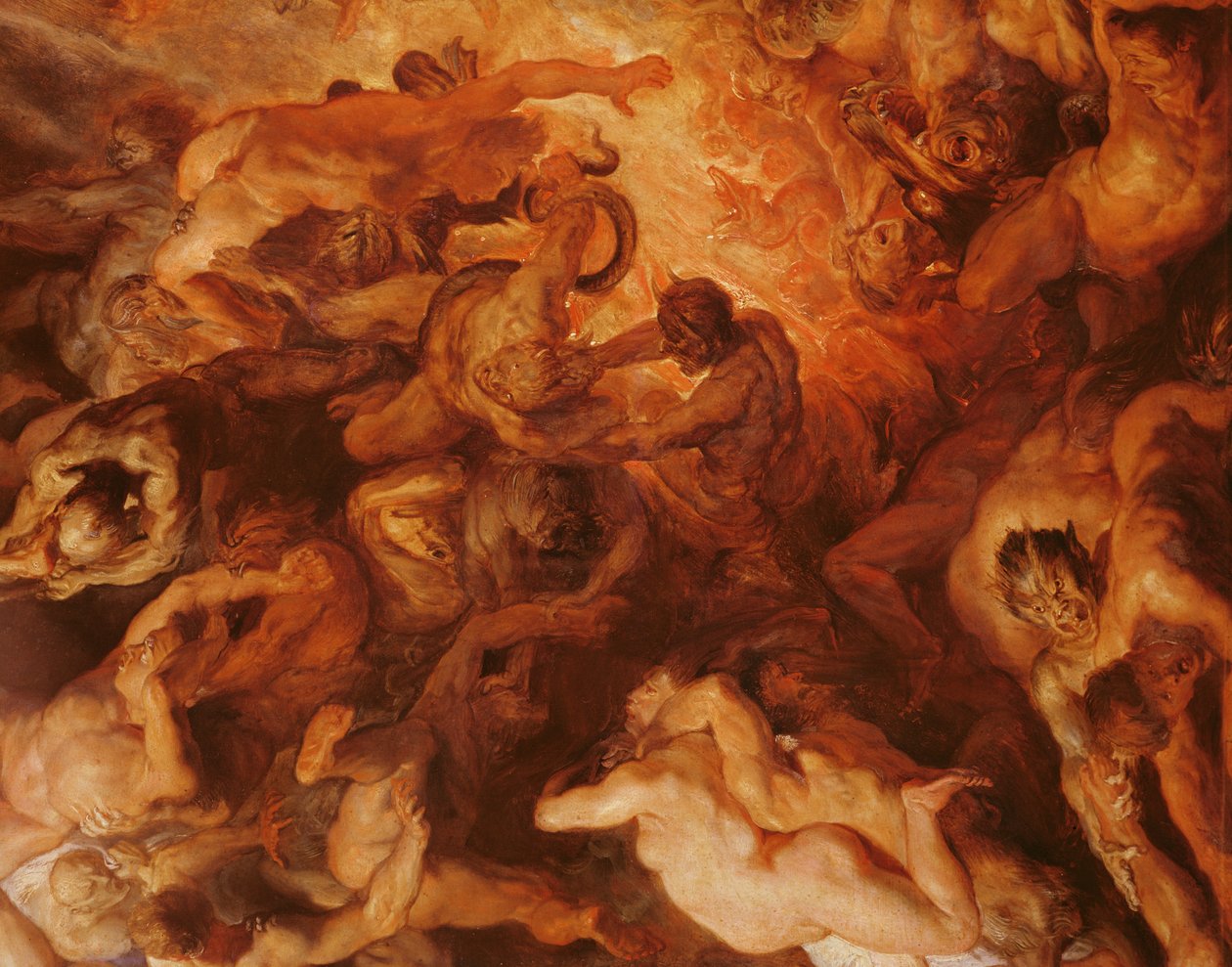 Szczegół „Mały” Sąd Ostateczny, c.1620 (patrz 206400) autorstwa Peter Paul Rubens