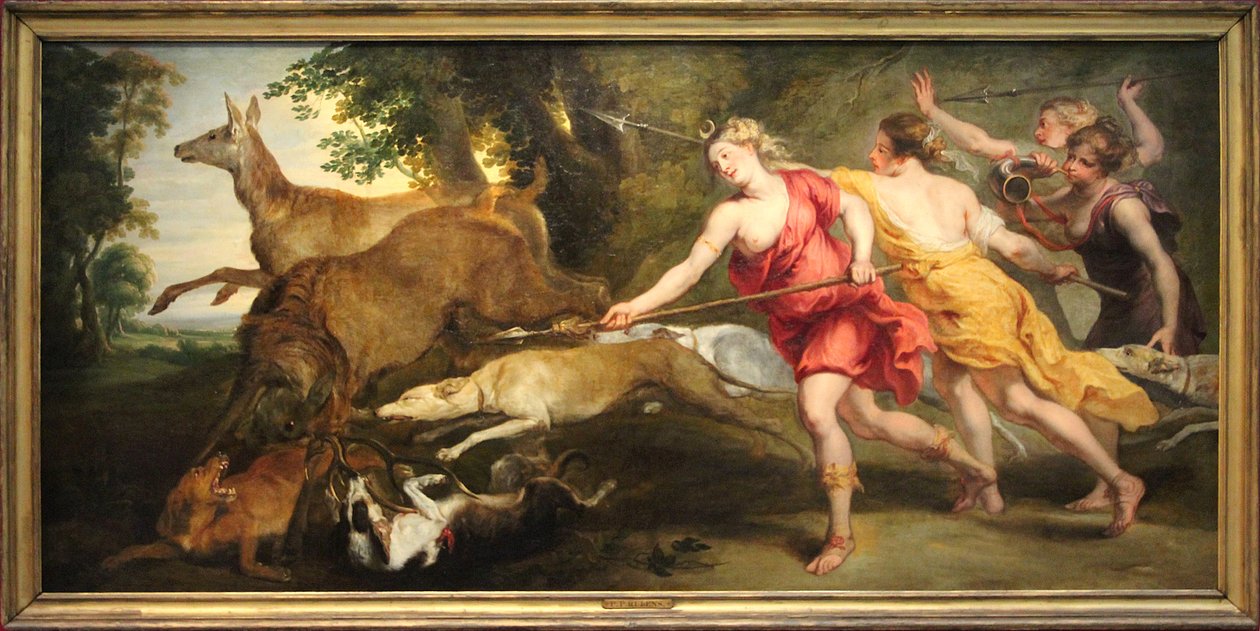 Diana Łowczyni i jej Nimfy autorstwa Peter Paul Rubens