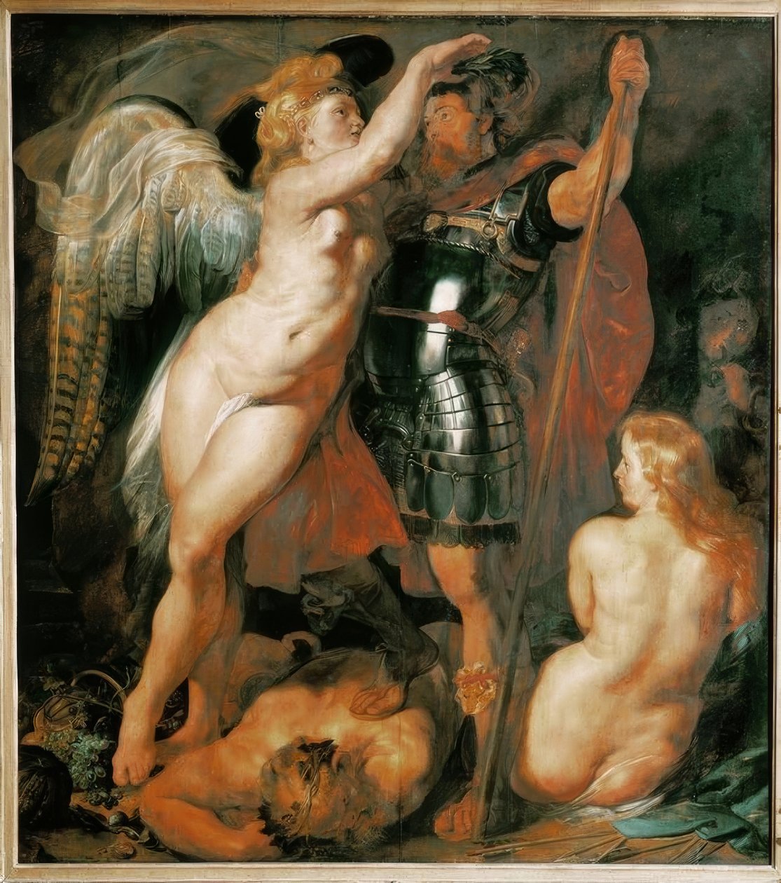 Koronacja bohatera cnót autorstwa Peter Paul Rubens