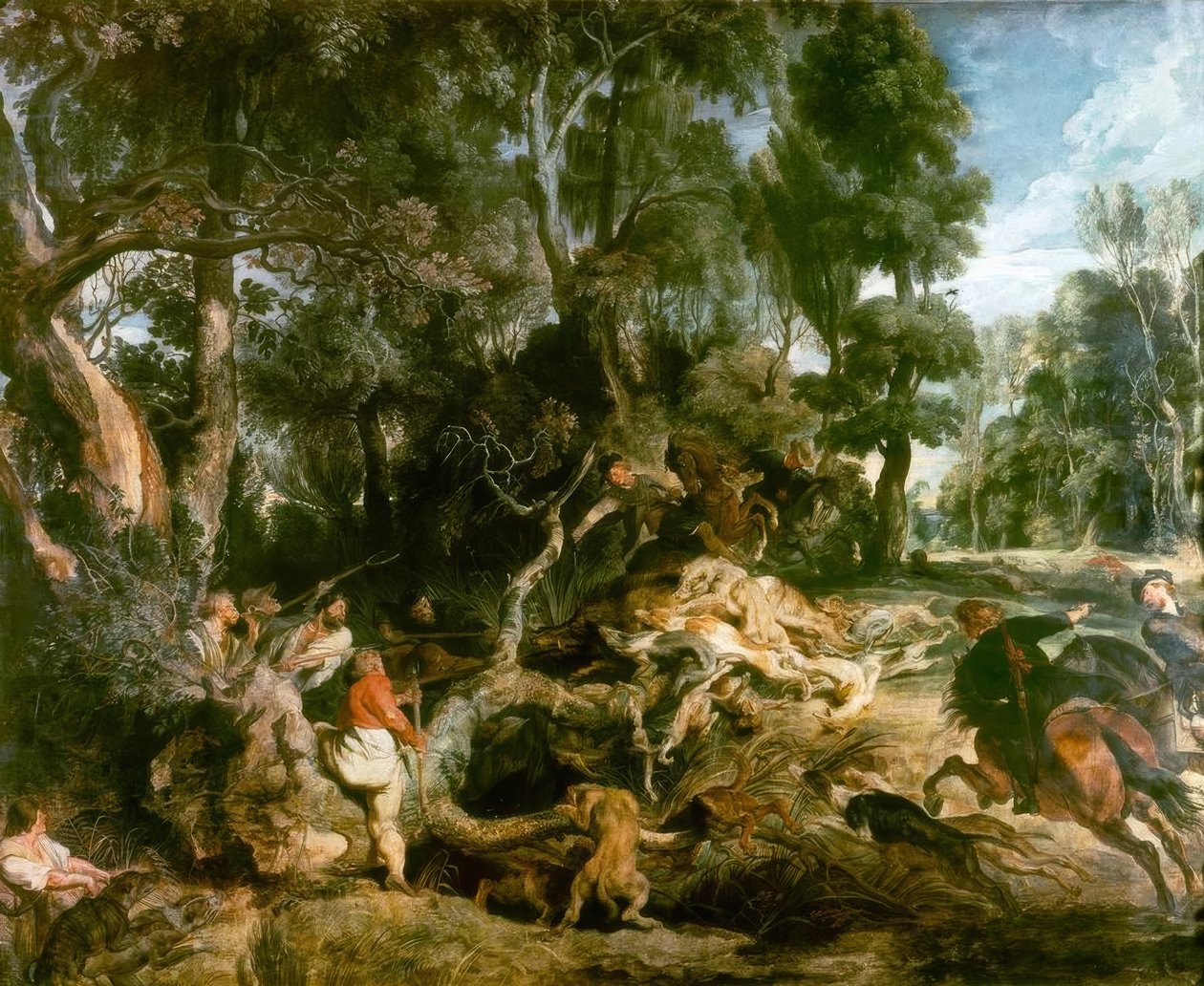 Polowanie na dzika autorstwa Peter Paul Rubens