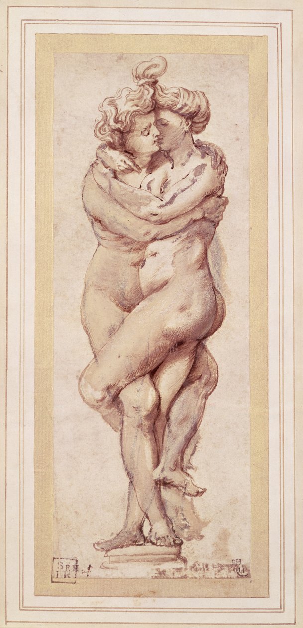 Obejmująca para (rysunek) autorstwa Peter Paul Rubens