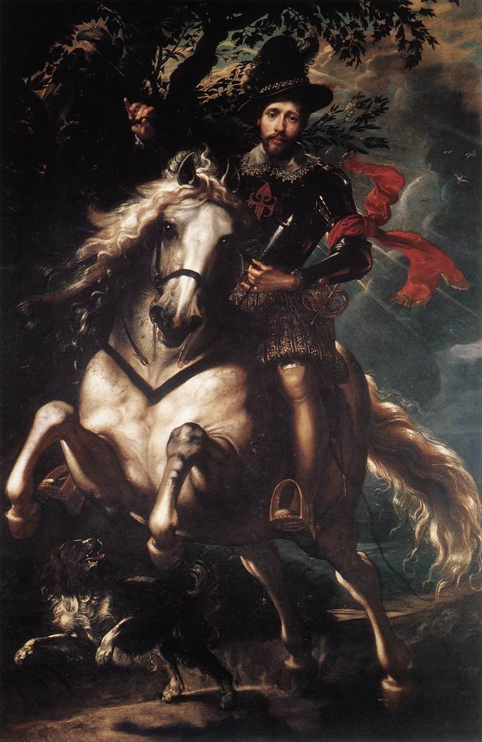 Portret konny Giancarlo Dorii autorstwa Peter Paul Rubens
