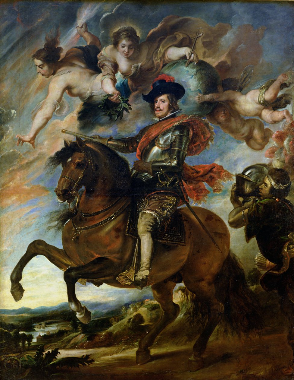 Portret konny króla Hiszpanii Filipa IV (1605-65) c.1645 autorstwa Peter Paul Rubens
