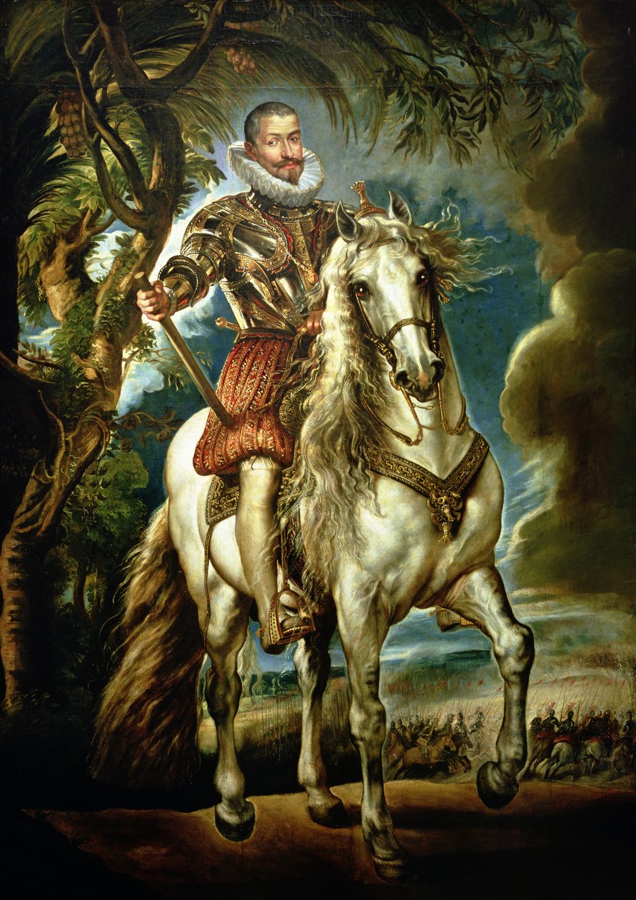 Portret konny księcia Lermy (1553-1625) 1603 autorstwa Peter Paul Rubens