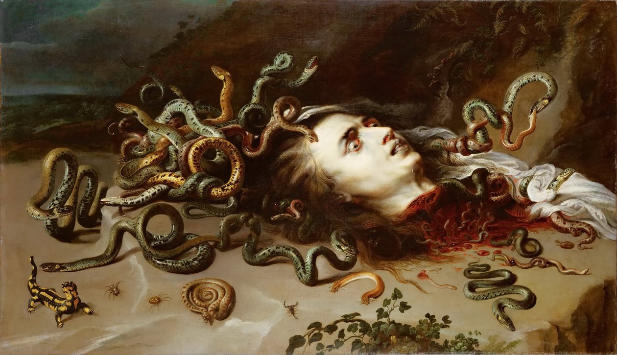 Głowa Meduzy autorstwa Peter Paul Rubens
