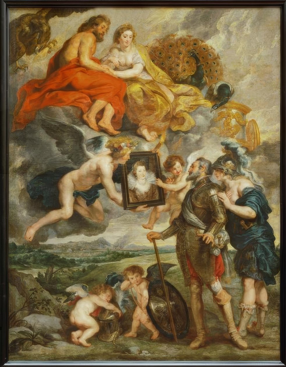 Henryk IV otrzymuje portret Marii de Medici autorstwa Peter Paul Rubens