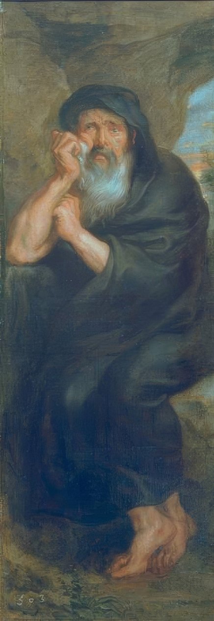 Heraklit, płaczliwy filozof autorstwa Peter Paul Rubens