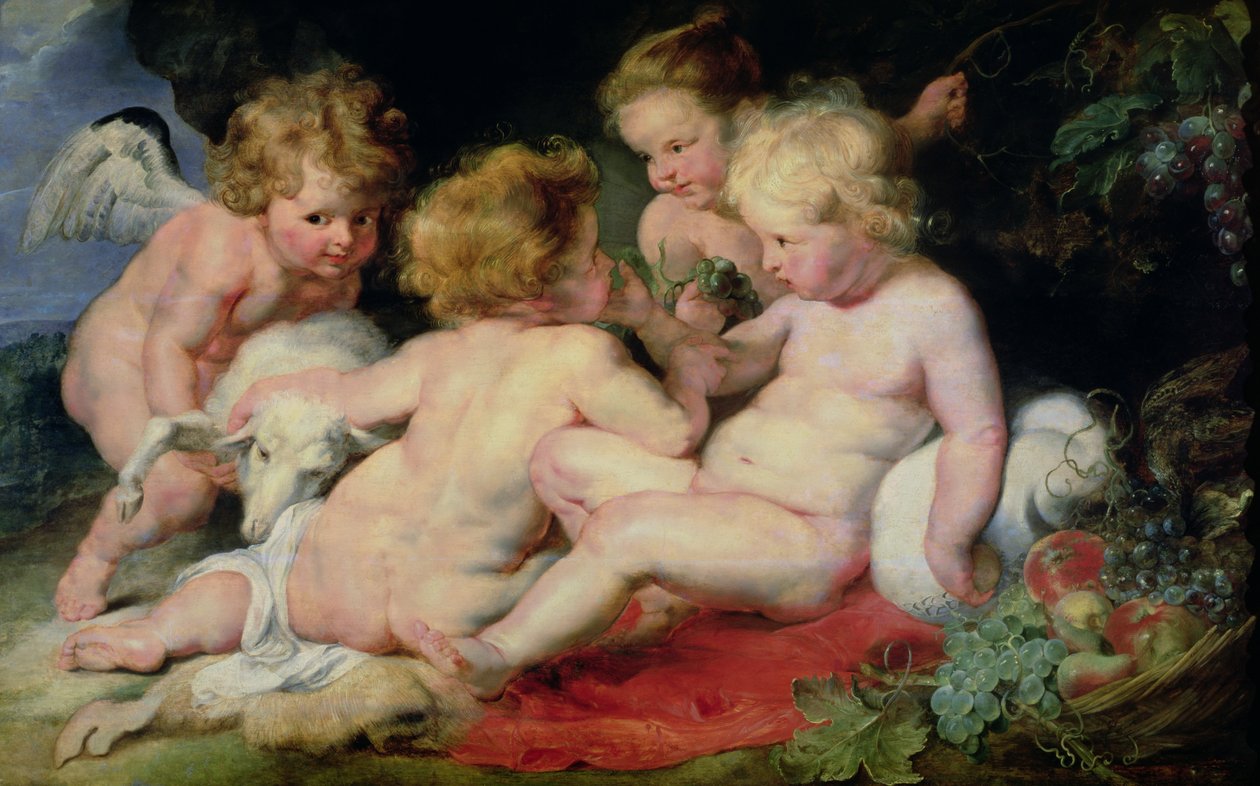 Dzieciątko Chrystus z Janem Chrzcicielem i dwoma aniołami, 161520 (panel) autorstwa Peter Paul Rubens