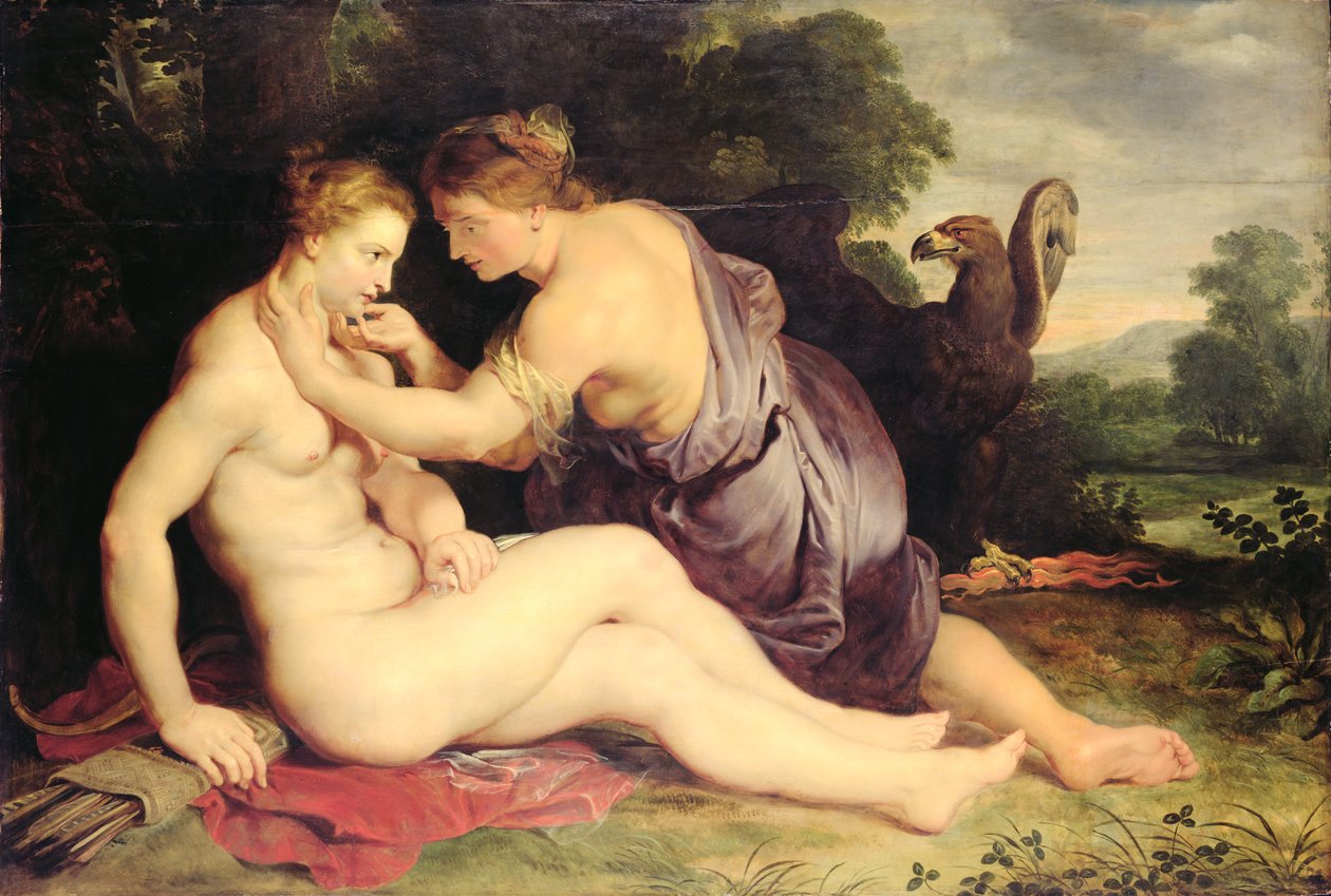 Jowisz i Kallisto, 1613 (olej na dębie) autorstwa Peter Paul Rubens