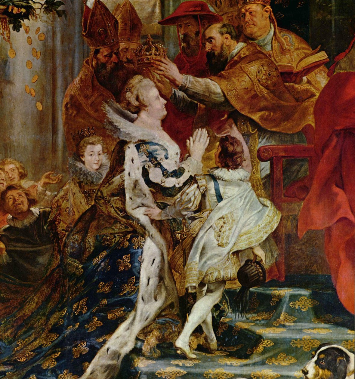 Koronacja Marii Medycejskiej w St. Denis w Paryżu autorstwa Peter Paul Rubens