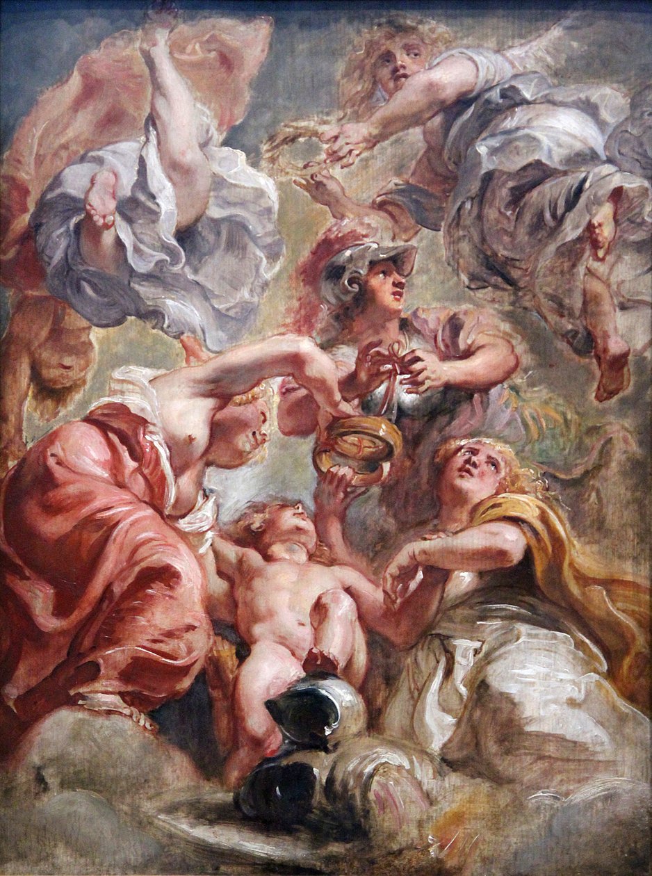 Anglia i Szkocja z Minerwą i Miłością autorstwa Peter Paul Rubens