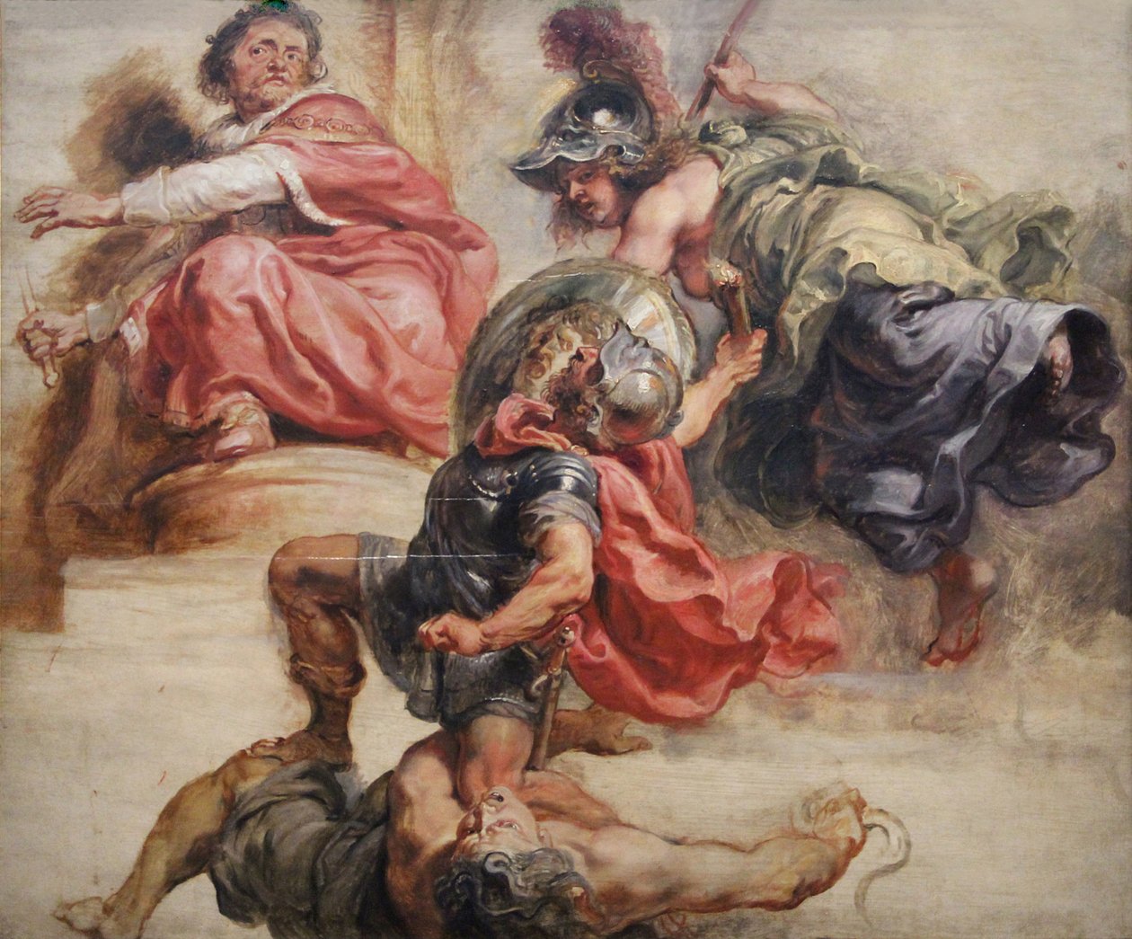 Mądrość zwyciężyła wojnę i niezgodę autorstwa Peter Paul Rubens