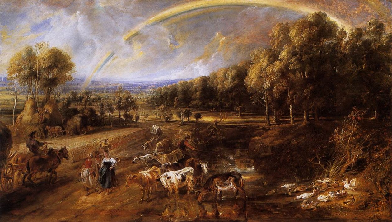Krajobraz z tęczą autorstwa Peter Paul Rubens