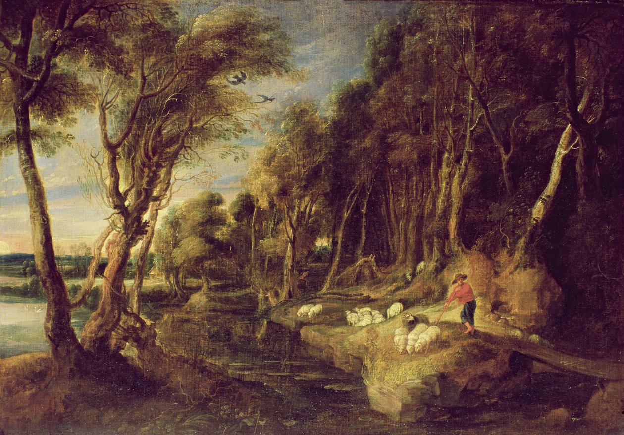 Krajobraz z pasterzem autorstwa Peter Paul Rubens