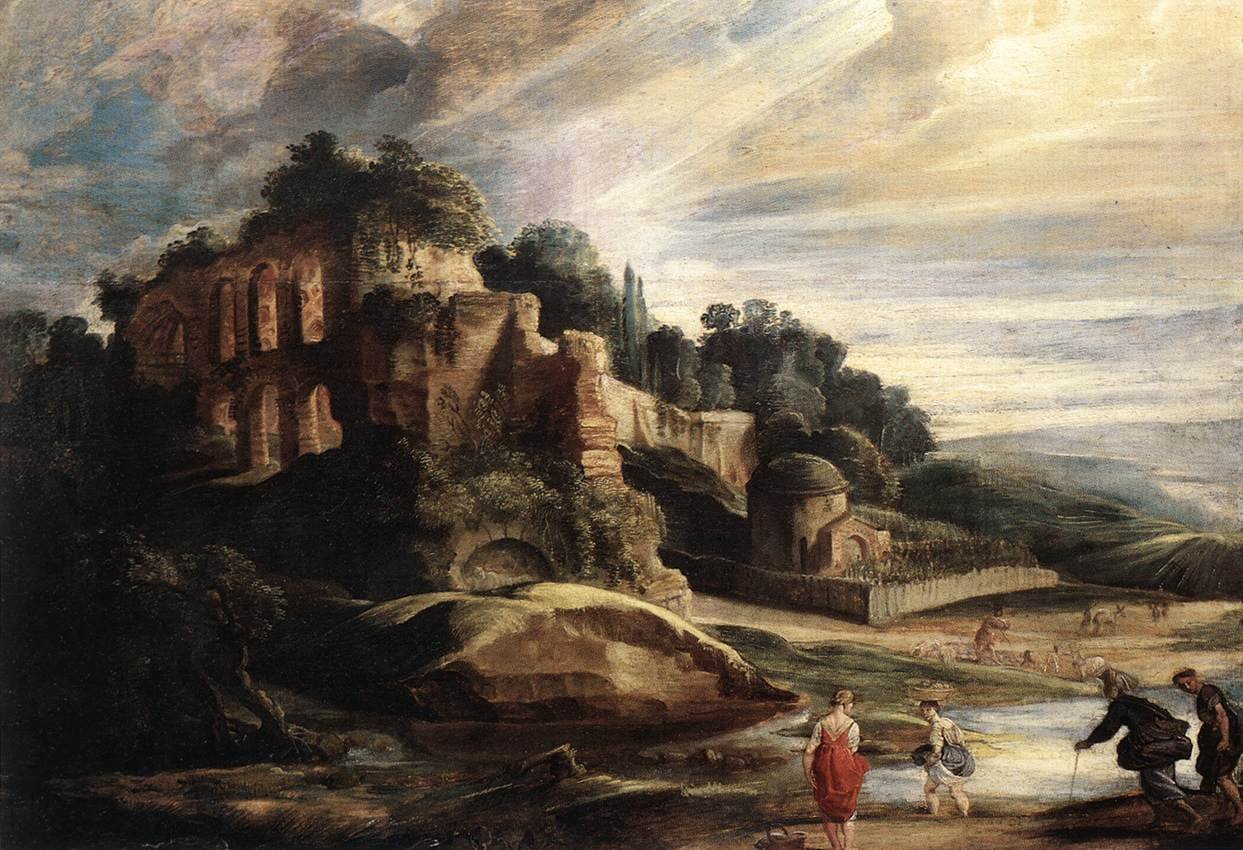 Krajobraz z ruinami Palatynu w Rzymie autorstwa Peter Paul Rubens