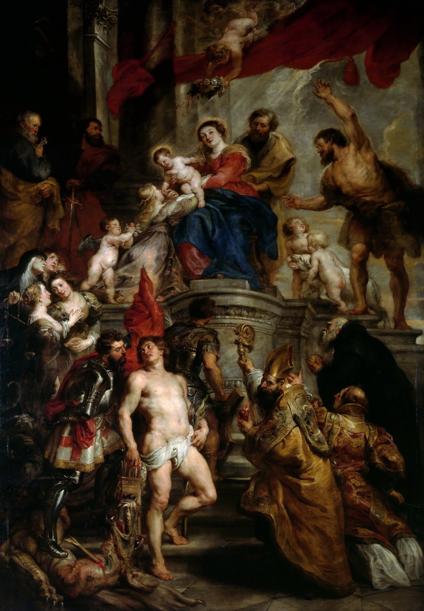 Madonna intronizowana z Dzieciątkiem i świętymi autorstwa Peter Paul Rubens