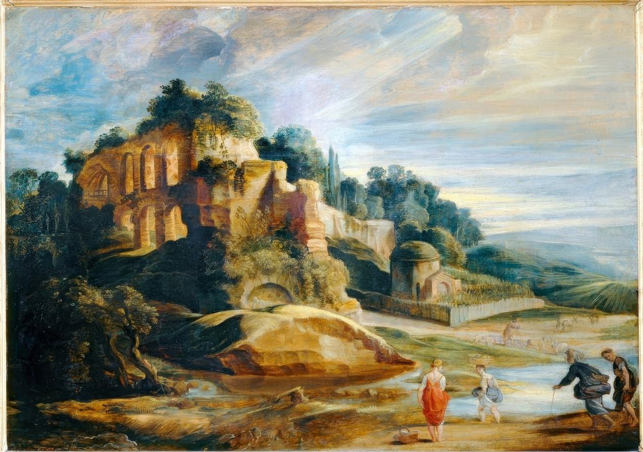 Krajobraz z ruinami Palatynu w Rzymie autorstwa Peter Paul Rubens