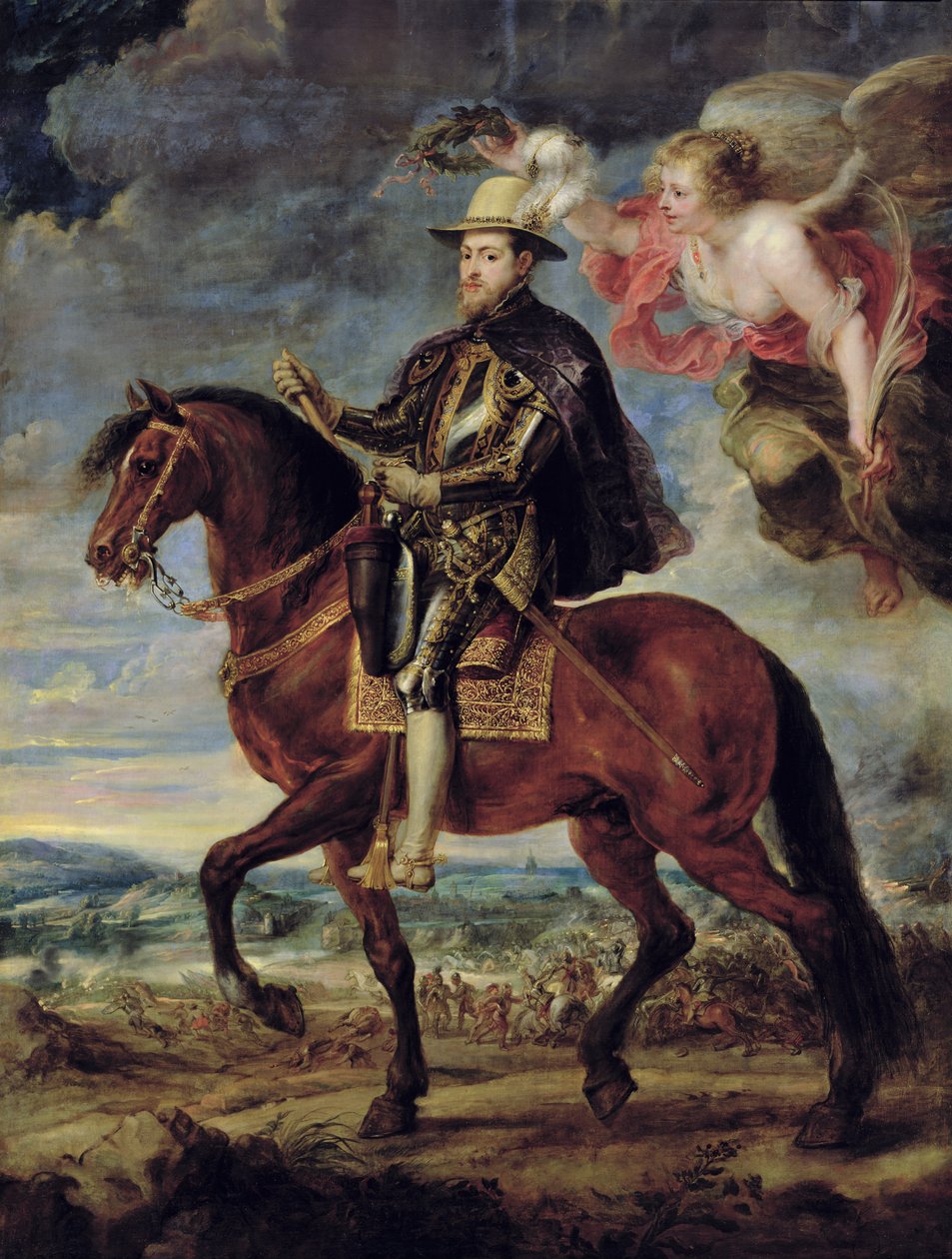 Filip II (1527-98) Koronowany Zwycięstwem, 1628 autorstwa Peter Paul Rubens