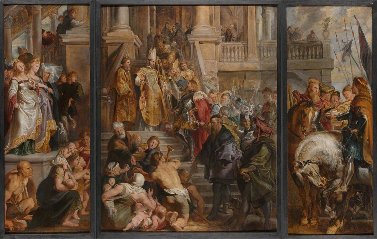 Katedra św. Bawona w Gandawie autorstwa Peter Paul Rubens
