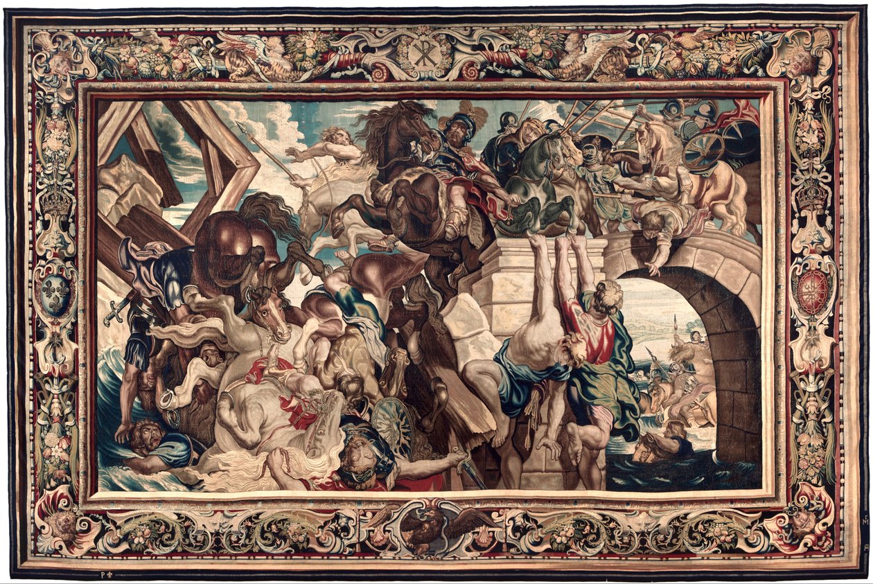 Gobelin przedstawiający triumf Konstantyna nad Maksencjuszem w bitwie przy Moście Milwijskim autorstwa Peter Paul Rubens
