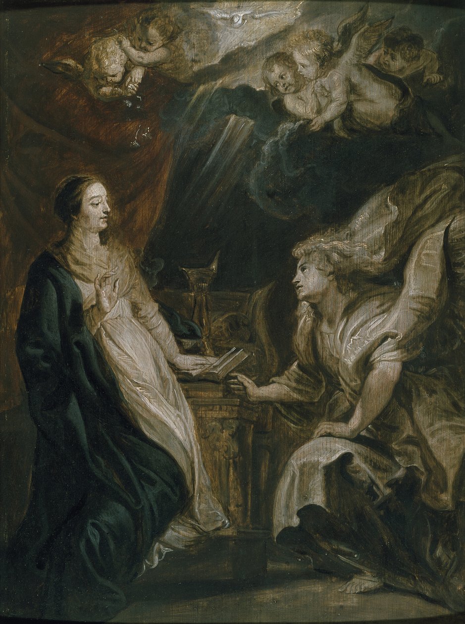 Zwiastowanie, XVII w. autorstwa Peter Paul Rubens