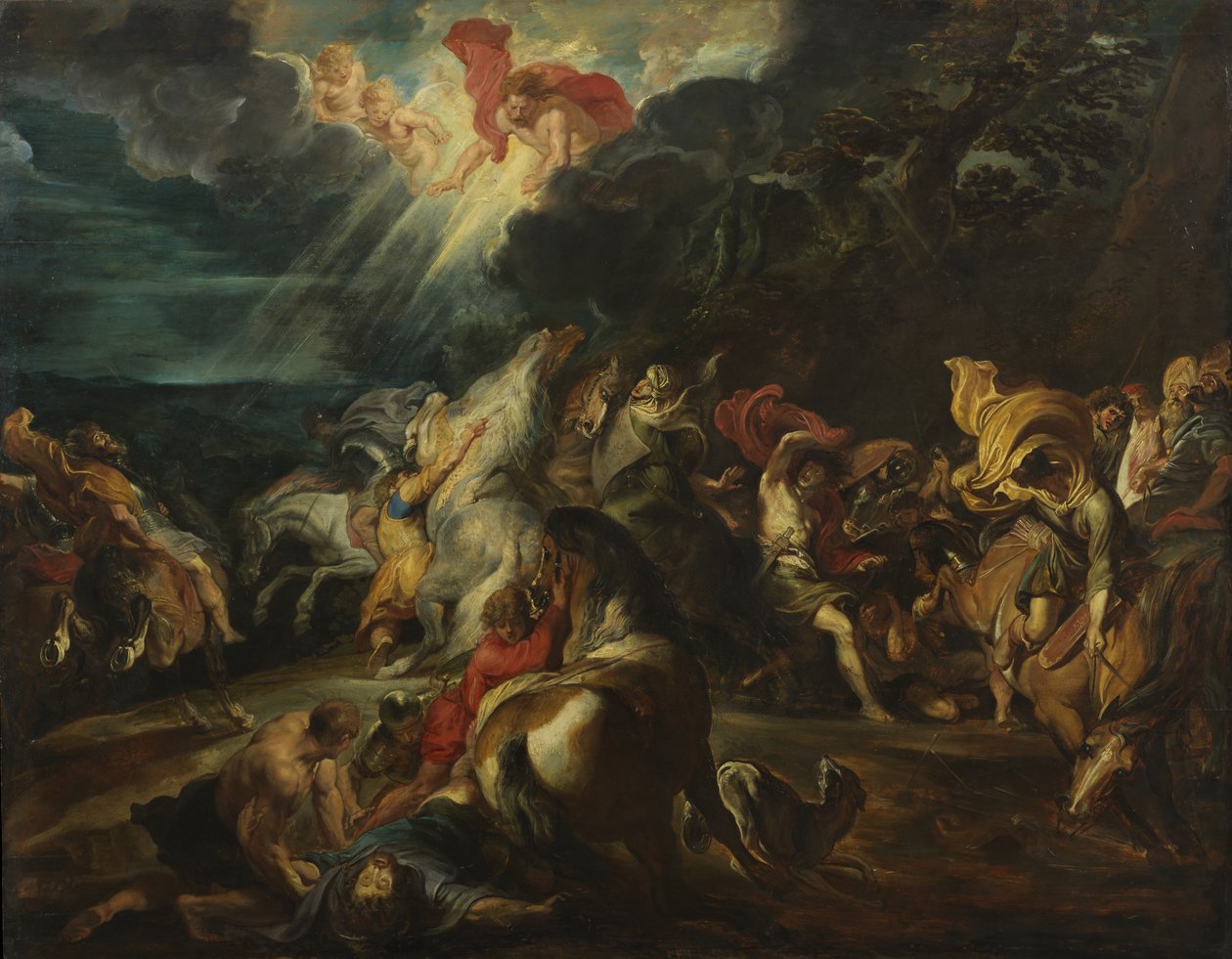 Nawrócenie św. Pawła ok. 1611 r. autorstwa Peter Paul Rubens
