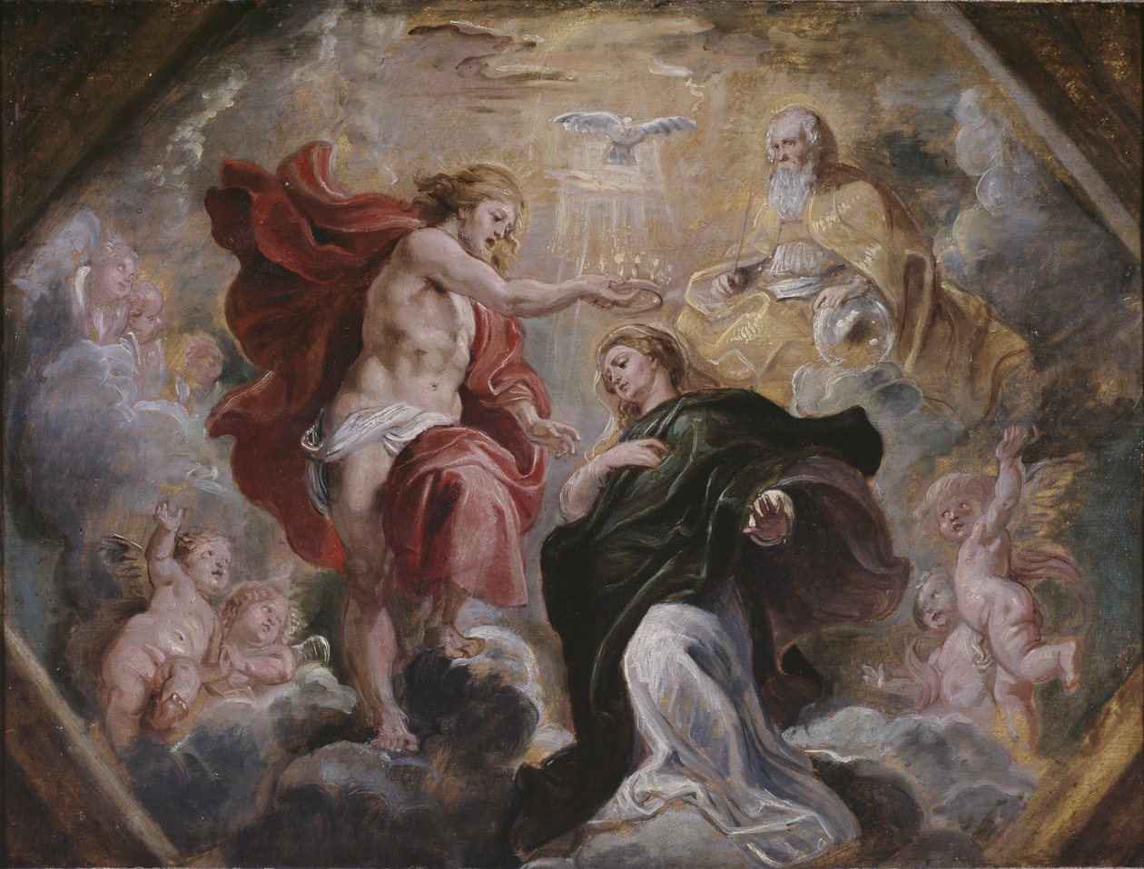 Koronacja Dziewicy, c.1613 autorstwa Peter Paul Rubens