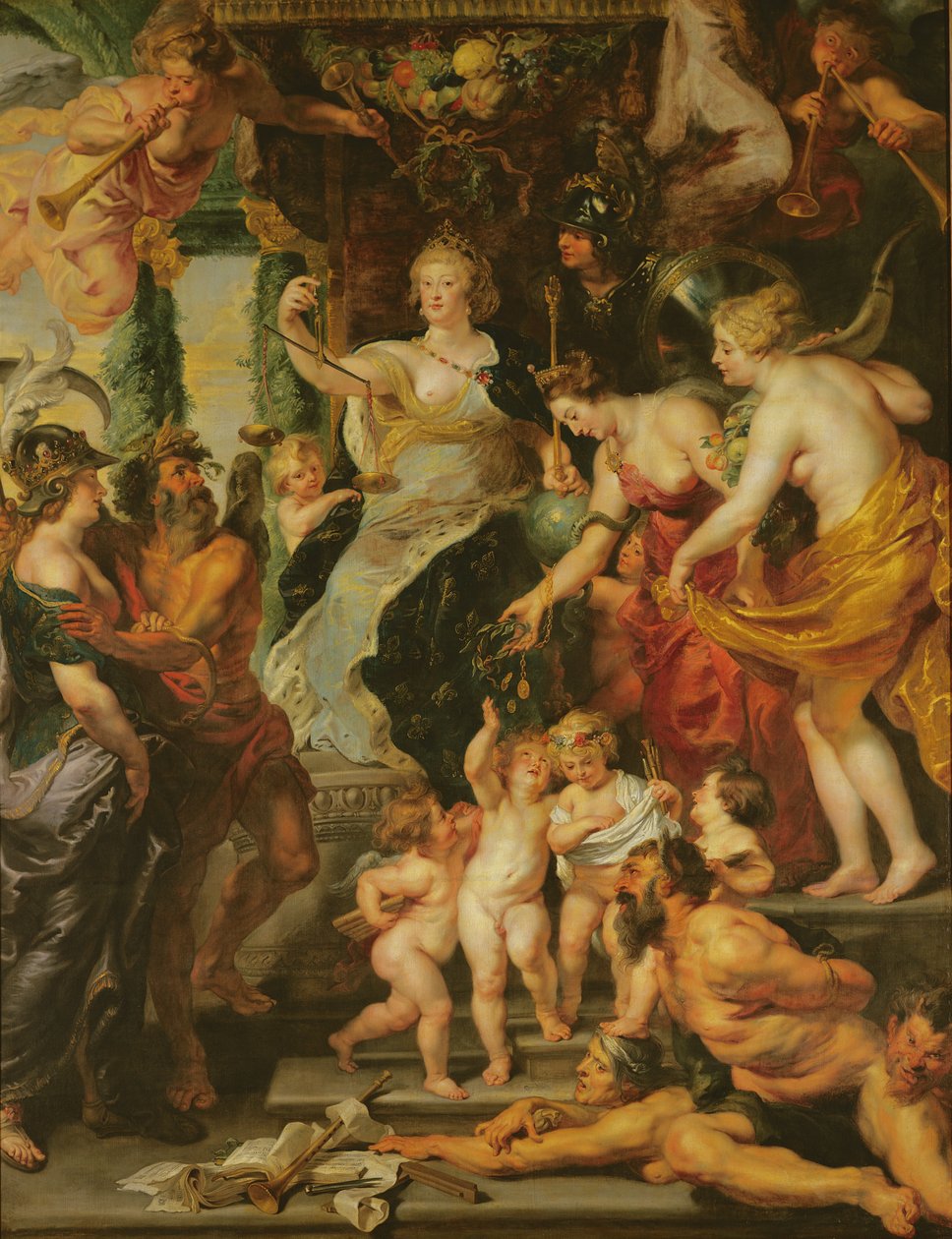 Felicity regencji, 1621-25 autorstwa Peter Paul Rubens
