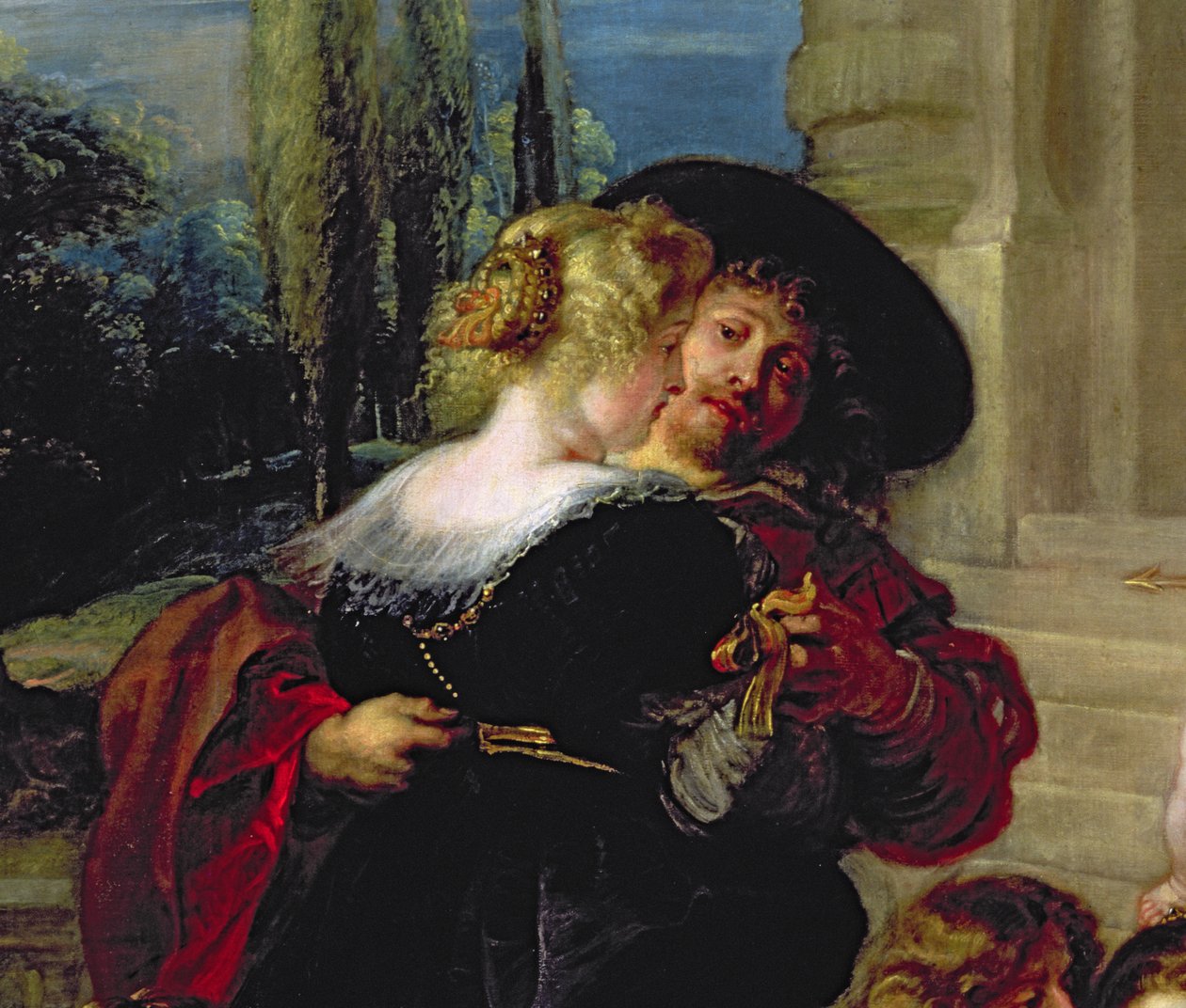 Ogród miłości, ok. 1630-1632 (detal z 36860) autorstwa Peter Paul Rubens