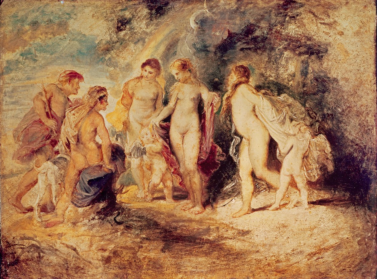 Wyrok Paryski, ok. 1599-1601 (olej na miedzi) autorstwa Peter Paul Rubens