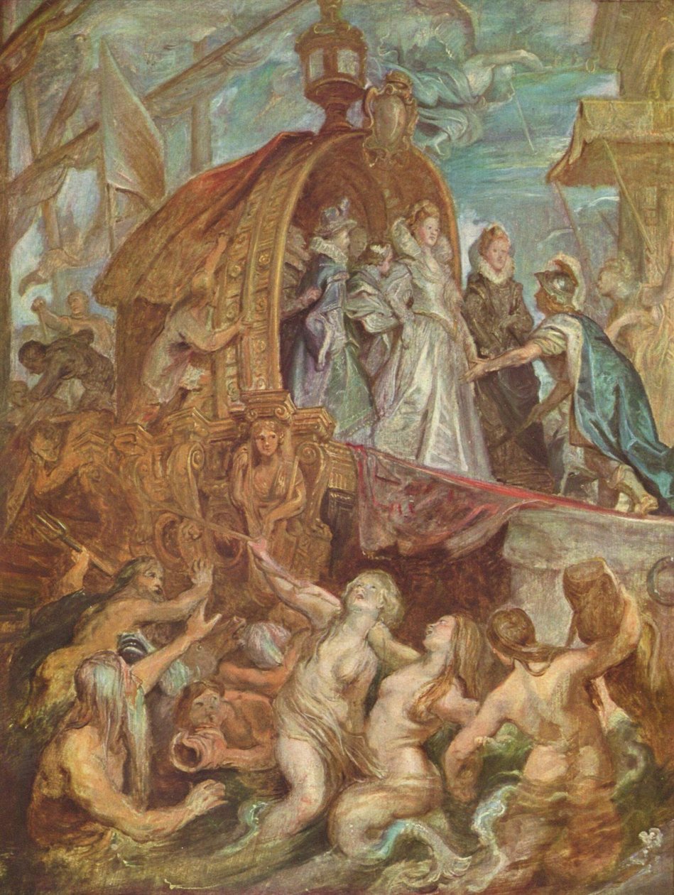 Lądowanie w Marsylii autorstwa Peter Paul Rubens