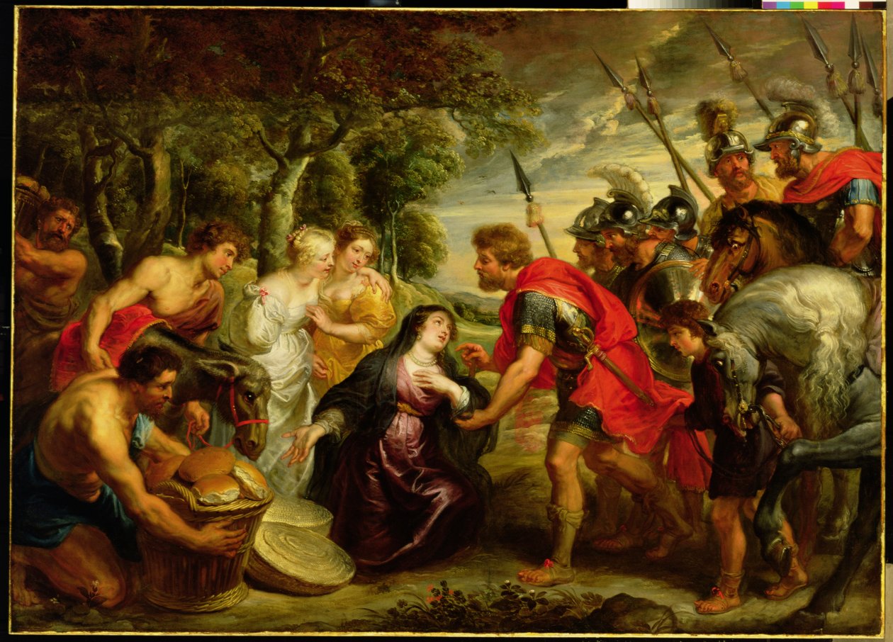 Spotkanie Dawida i Abigail, 1625-28 autorstwa Peter Paul Rubens