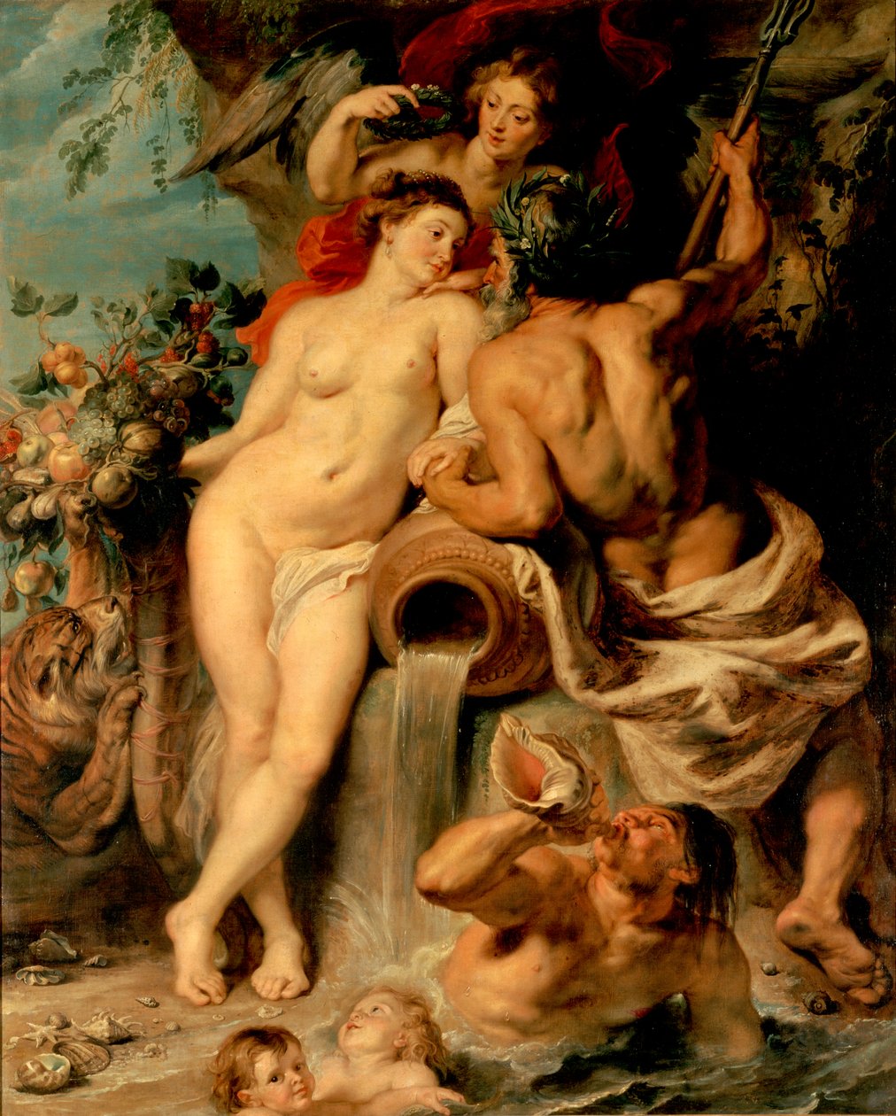 Unia Ziemi i Wody (Antwerpia i Skalda) autorstwa Peter Paul Rubens