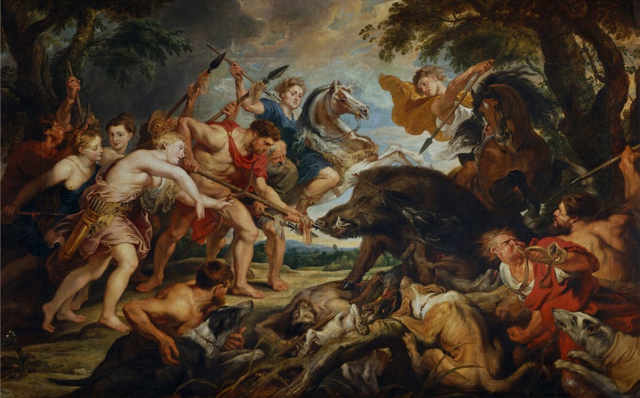 Polowanie na Meleagros i Atalante autorstwa Peter Paul Rubens