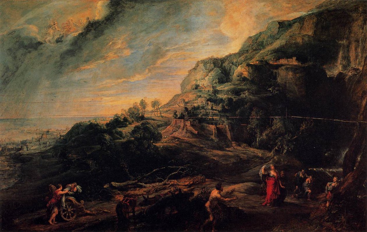 Ulisses i Nausicaa na Wyspie Feaków autorstwa Peter Paul Rubens