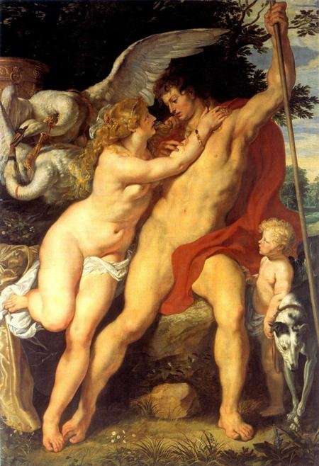 Wenus i Adonis autorstwa Peter Paul Rubens