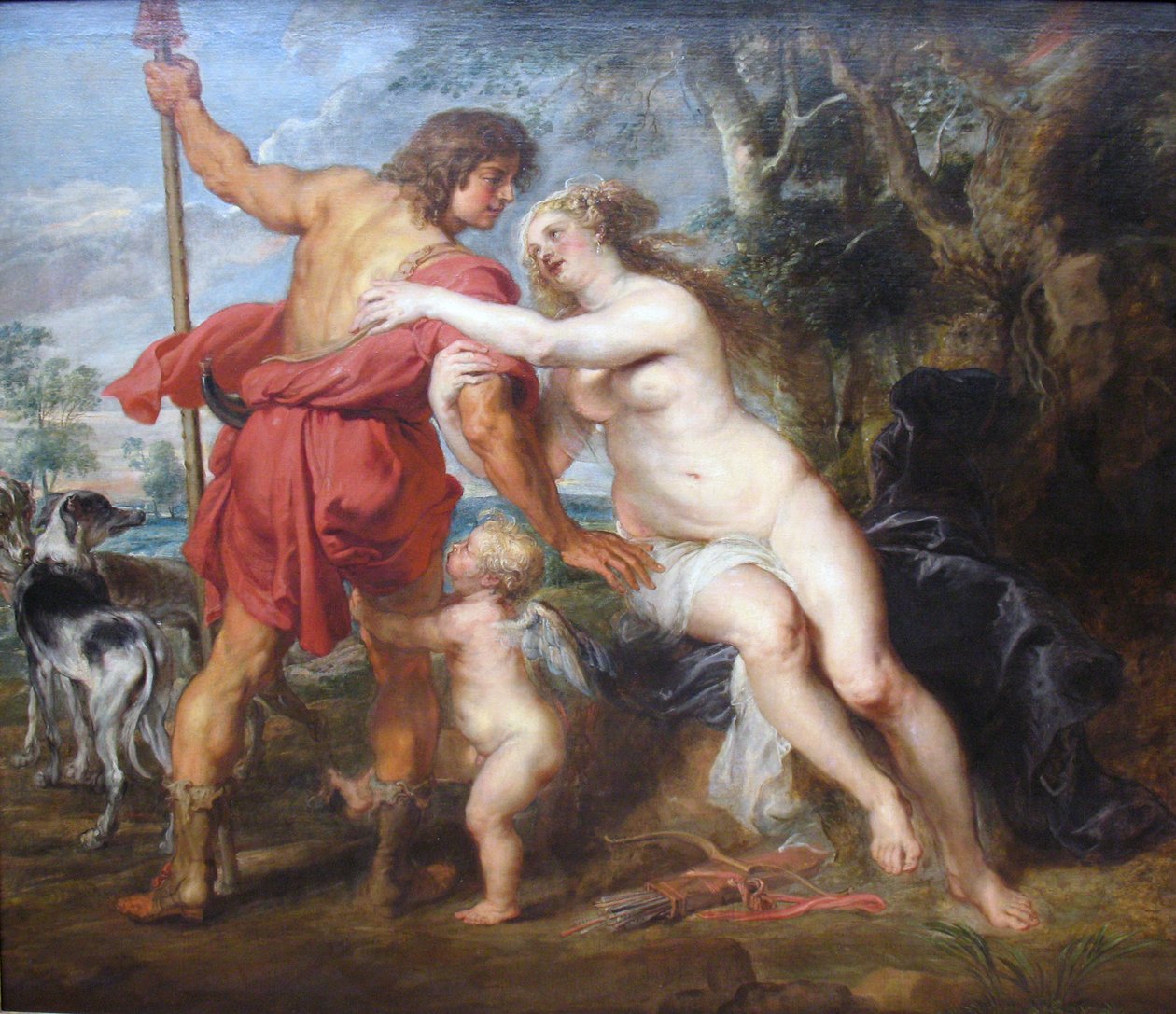 Wenus i Adonis autorstwa Peter Paul Rubens