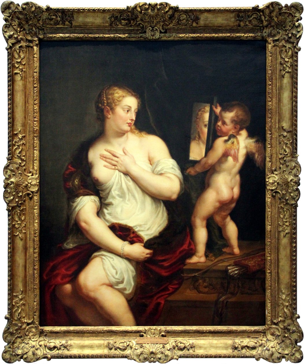 Wenus i Kupidyn trzymający lustro autorstwa Peter Paul Rubens