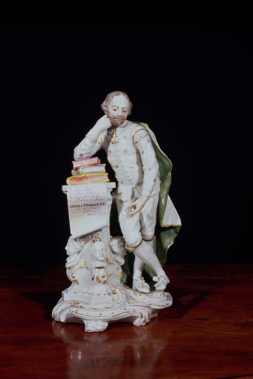 William Shakespeare, na podstawie pomnika w Opactwie Westminsterskim, ok. 1765 (porcelana z miękkiej pasty) autorstwa Peter Scheemakers