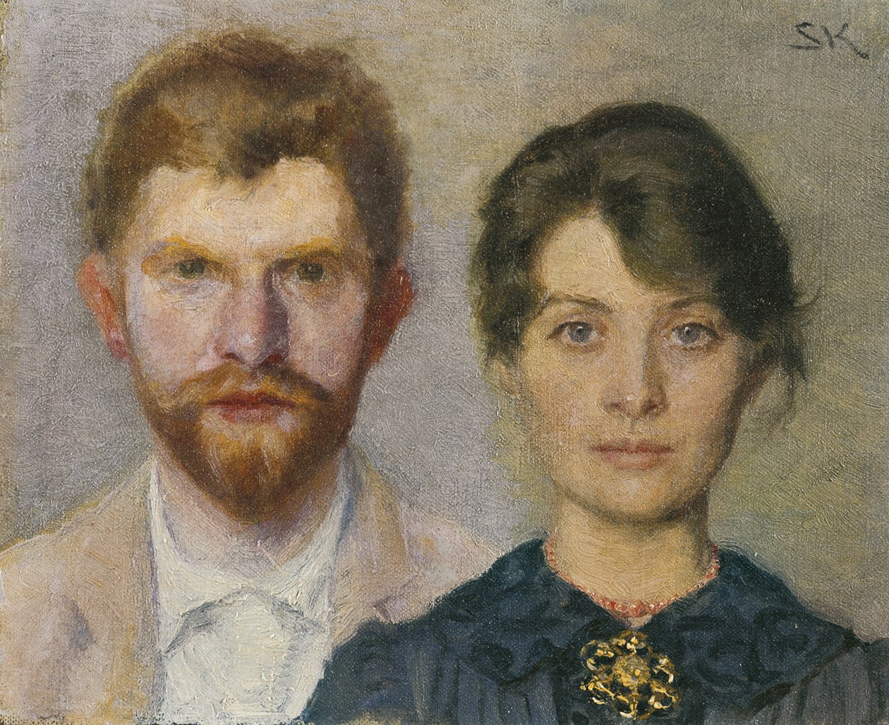 Portret podwójny Marii i P.S. Kroyera autorstwa Peder Severin Krøyer