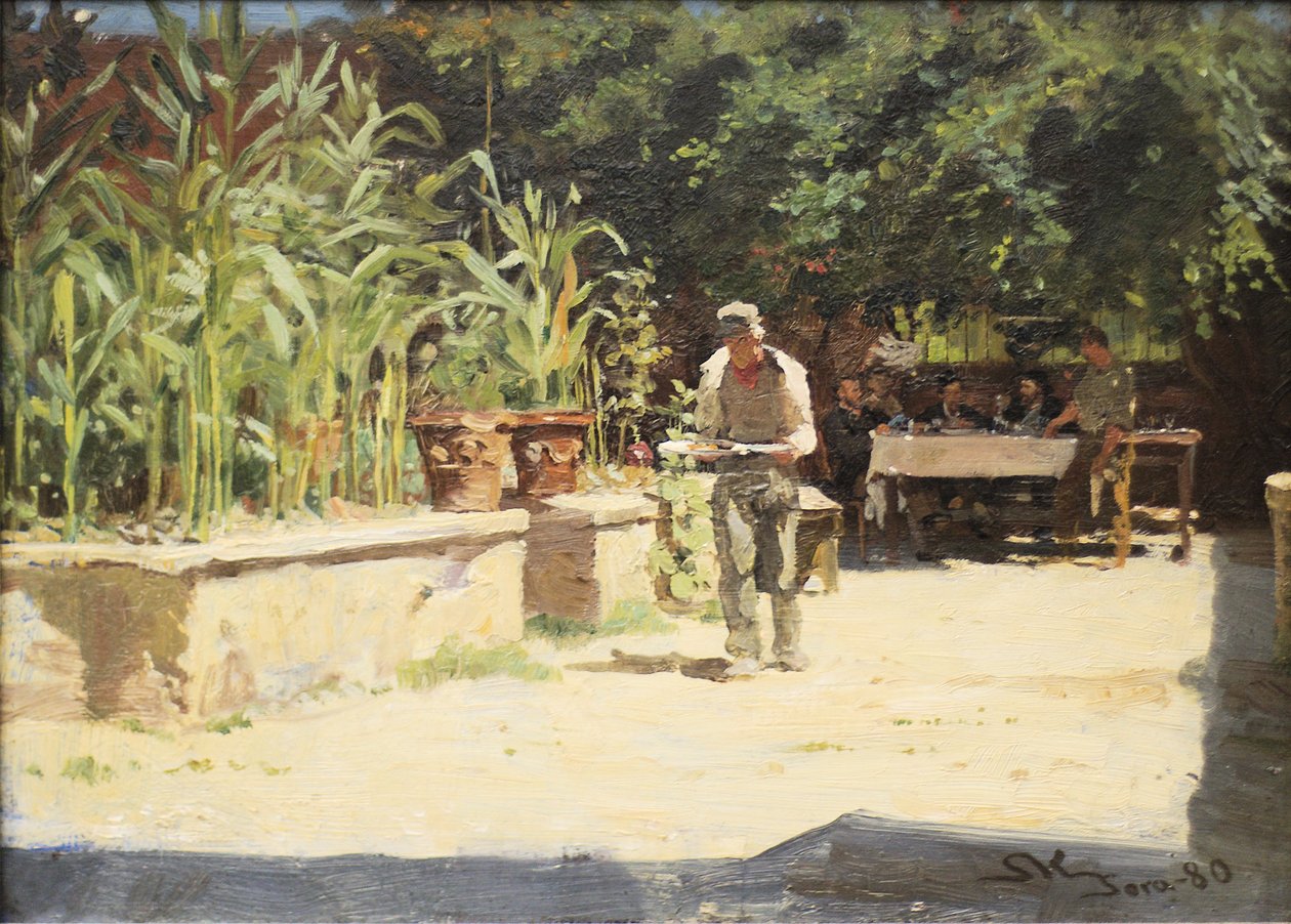 Haven i Albergo del Liri Sora autorstwa Peder Severin Krøyer