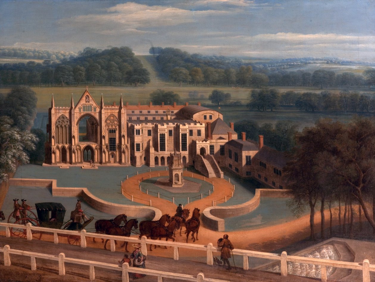 Opactwo Newstead, Nottinghamshire, Aspekt Zachodni, 1730 autorstwa Peter Tillemans